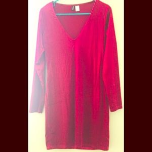 Women Velvet Sexy Bodycon Dress Size M